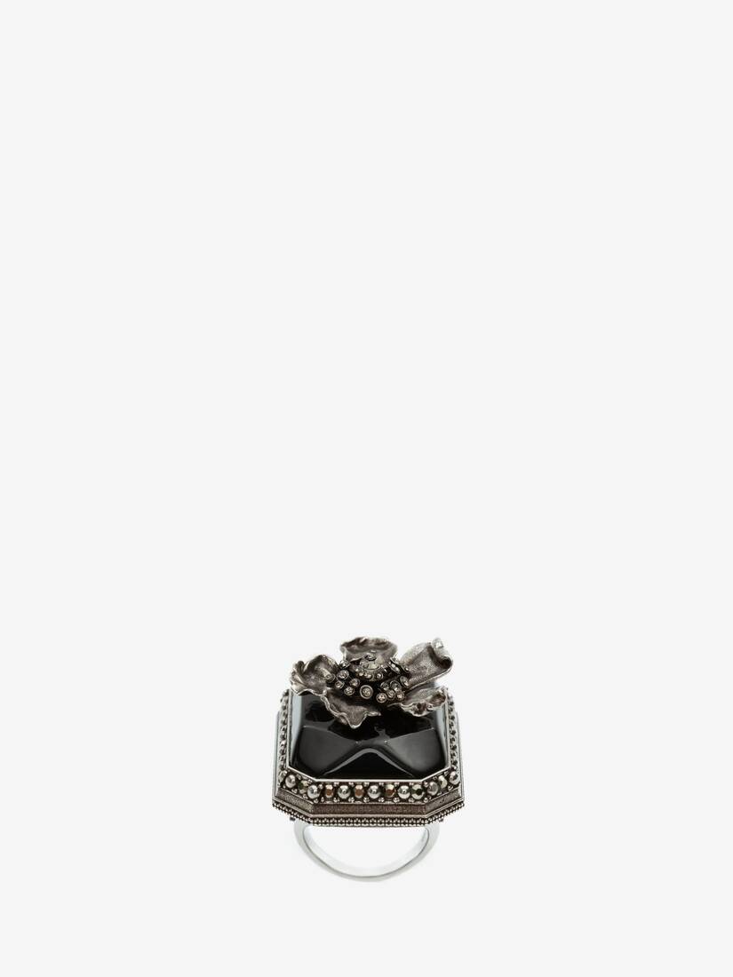 Anillos Alexander McQueen Flower Mujer - Dorados - Mexico 796-OGWCYM